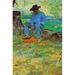 Buyenlarge 'The Young Routy in Celeyran' by Toulouse-Lautrec Painting Print in Blue/Green | 44 H x 66 W x 1.5 D in | Wayfair 0-587-25466-1C4466
