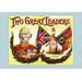 Buyenlarge 'Two Great Leaders- Lord Roberts & Wilson's' by Arthur Smith Vintage Advertisement in Brown/Orange/Red | 20 H x 30 W x 1.5 D in | Wayfair