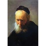 Buyenlarge 'Portrait of Vaters' by Rembrandt Van Rijn Painting Print in Black | 30 H x 20 W x 1.5 D in | Wayfair 0-587-26467-5C2030