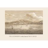 Buyenlarge 'Tellicherry on the Coast of Malabar' by Baron de Montalemert Painting Print in Black | 24 H x 36 W x 1.5 D in | Wayfair