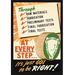 Buyenlarge 'General Cable at Every Step' Vintage Advertisement in Black/Green/Orange | 36 H x 24 W x 1.5 D in | Wayfair 0-587-15412-8C2436
