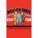 Buyenlarge 'Roller Skate for Fun' Vintage Advertisement in Black/Red | 66 H x 44 W in | Wayfair 0-587-26281-8C4466