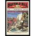 Buyenlarge 'The Buffalo Bill Stories: Buffalo Bill & the White Spectre' Vintage Advertisement in Brown/Red/Yellow | 30 H x 20 W x 1.5 D in | Wayfair