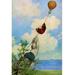 Buyenlarge 'Hot Air Bear' by R.K. Culver Graphic Art in Blue/Green | 30 H x 20 W x 1.5 D in | Wayfair 0-587-21322-1C2030