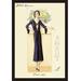 Buyenlarge Daytime Dress in Navy by Atelier Bachroitz Framed Painting Print in Indigo | 42 H x 28 W x 1.5 D in | Wayfair 0-587-13306-6C2842