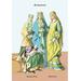 Buyenlarge German Cleric & Princesses, 13th Century by Richard Brown Painting Print in Brown/Green/Yellow | 42 H x 28 W x 1.5 D in | Wayfair