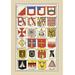 Buyenlarge 'Heraldic Arms - Twemlow, Mascally, et al.' by Hugh Clark Graphic Art in Brown/Red/Yellow | 42 H x 28 W x 1.5 D in | Wayfair