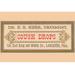 Buyenlarge 'Cough Drops' Graphic Art Paper in Brown/Red | 28 H x 42 W x 1.5 D in | Wayfair 0-587-26807-7C2842