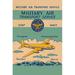 Buyenlarge 'Military Air Transport Service' Vintage Advertisement in Green | 66 H x 44 W x 1.5 D in | Wayfair 0-587-26073-4C4466