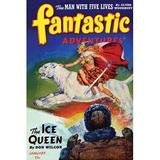 Buyenlarge The Ice Queen - Advertisement Print in Brown/Red/Yellow | 66 H x 44 W x 1.5 D in | Wayfair 0-587-27866-8C4466