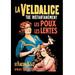 Buyenlarge 'Veldalice' Vintage Advertisement in Black/Blue/Red | 30 H x 20 W x 1.5 D in | Wayfair 0-587-01365-6C2030