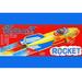 Buyenlarge Round Rocket - Advertisement Print in Blue/Red/Yellow | 44 H x 66 W x 1.5 D in | Wayfair 0-587-25052-6C4466