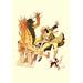 Buyenlarge The Wizard Cut the Sorcer in Two by John Rea Neill Painting Print | 42 H x 28 W x 1.5 D in | Wayfair 0-587-06140-5C2842