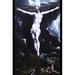 Buyenlarge Christ on The Cross - Graphic Art Print in Black/White | 36 H x 24 W in | Wayfair 0-587-28716-0C2436