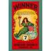 Buyenlarge Winner Broom Label - Advertisement Print in Green/Red/Yellow | 66 H x 44 W x 1.5 D in | Wayfair 0-587-24593-xC4466