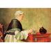 Buyenlarge 'Tea Drinker' by Jean Chardin Painting Print in Green/Red | 20 H x 30 W x 1.5 D in | Wayfair 0-587-26261-3C2030