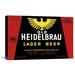 Buyenlarge 'Old Heidelbrau Lager Beer' Vintage Advertisement in Black/Red/Yellow | 14.7" H x 22" W x 1.5" D | Wayfair GCS-375102-22-143