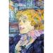 Buyenlarge 'Portrait of Miss Dolly' by Toulouse-Lautrec Painting Print in Blue/Yellow | 42 H x 28 W x 1.5 D in | Wayfair 0-587-25453-xC2842