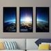 Picture Perfect International Europe in Space - 3 Piece Picture Frame Photograph Print Set on Acrylic in Blue/Green | Wayfair 704-2561-1632