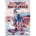 Buyenlarge Wake Up, America Vintage Advertisement in Blue/Brown | 66 H x 44 W x 1.5 D in | Wayfair 0-587-03584-6C4466