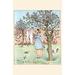 Buyenlarge 'The Maid Was in The Garden Hanging Out The Clothes' by Randolph Caldecott Painting Print in Brown/Green | 42 H x 28 W x 1.5 D in | Wayfair