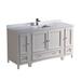Kaydis Ivy Bronx 60" Free-Standing Single Sink Bathroom Vanity Set Wood/Quartz Top in White | 32.63 H x 60 W x 20.38 D in | Wayfair
