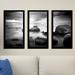 Picture Perfect International Beyond The Sea - 3 Piece Picture Frame Photograph Print Set on Acrylic in Black/White | Wayfair 704-2308-1632