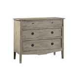 Furniture Classics Delilah 3 Drawer Accent Chest Wood in Brown/Gray/Red | 33 H x 38 W x 18 D in | Wayfair 2842AD37