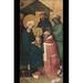Buyenlarge 'The Three Magi Adoring Jesus Christ' Painting Print in Green/Red | 30 H x 20 W x 1.5 D in | Wayfair 0-587-29054-4C2030