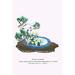 Buyenlarge 'Oimatsu & Shiragiku (Pine & White Winter Chrysanthemum)' by Josiah Conder Painting Print in Blue/Brown/Green | Wayfair