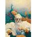 Buyenlarge Captain Nemo by Newell Convers Wyeth Painting Print in Blue/White | 42 H x 28 W x 1.5 D in | Wayfair 0-587-05342-9C2842