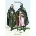 Buyenlarge German Costumes: Hospitaller Knights Painting Print in Gray/Green/Pink | 66 H x 44 W x 1.5 D in | Wayfair 0-587-02243-4C4466