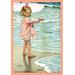 Buyenlarge Little Drops by Jessie Willcox Smith Painting Print Paper in Blue/Pink | 66 H x 44 W x 1.5 D in | Wayfair 0-587-05068-3C4466