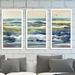 Picture Perfect International "H2O 3" 3 Piece Framed Painting Print Set Plastic/Acrylic in Blue/Gray/Green | 25.5 H x 40.5 W x 1 D in | Wayfair