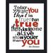 Picture Perfect International "Today You Are You II" Framed Textual Art Plastic/Acrylic in Black/Red | 37.5 H x 25.5 W x 1 D in | Wayfair