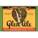 Buyenlarge 'Glen Ale' Vintage Advertisement in Green/Red/Yellow | 28 H x 42 W x 1.5 D in | Wayfair 0-587-23954-9C2842