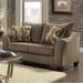 Fleur De Lis Living Driskill 68" Flared Arm Loveseat Polyester in Brown | 39 H x 68 W x 38 D in | Wayfair FDLL7936 44494927