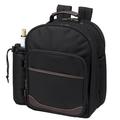 Arlmont & Co. Insulated Picnic Backpack, Service for 2 Cotton Canvas in Black | 15.5 H x 16 W x 6.5 D in | Wayfair FRPK1539 42688891