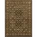 Brown/White 84 x 60 x 0.75 in Indoor Area Rug - Fleur De Lis Living Cayman Brown/Tan Floral Border Area Rug Wool | 84 H x 60 W x 0.75 D in | Wayfair