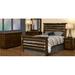 Fireside Lodge Solid Wood Low Profile Platform Bed Wood in Brown | 60 H x 43 W x 87 D in | Wayfair 10107