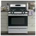 GE Appliances 30" 4.8 cu. ft. Freestanding Gas Range, Stainless Steel in White | 46.25 H x 30 W x 28.75 D in | Wayfair JGBS60REKSS