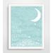 Harriet Bee 'I Love You to the Moon & Back' Paper Print in Blue | 10 H x 8 W in | Wayfair HBEE1224 38870447
