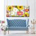 Harriet Bee 'Glorious Day' Canvas Art 3 Piece Set Canvas, Wood in Blue/Pink/Yellow | 30 H x 60 W x 1.5 D in | Wayfair HBEE3979 41196210