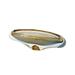 Global Views Canoe Bowl-Pistachio Bubble Amber Glass & Crystal in Blue/Brown | 5 H x 16.5 W x 5 D in | Wayfair 6.60385