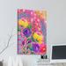 Harriet Bee 'Rise & Shine' Canvas Art Canvas, Solid Wood in Indigo/Pink/Yellow | 18 H x 12 W in | Wayfair HBEE1782 39229438