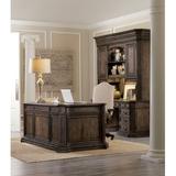 Hooker Furniture Rhapsody Executive Desk Wood in Black/Brown | 31 H x 74 W x 40 D in | Wayfair 5070-10563