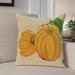 The Holiday Aisle® Pumpkin Patch Outdoor Rectangular Pillow Cover & Insert Polyester/Polyfill blend in Yellow | 18 H x 18 W x 7 D in | Wayfair