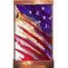 Harvey Galaxy Acrylic/Metal Flag Fountain | 48 H x 27.5 W x 6 D in | Wayfair HG-FLG