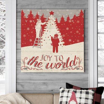 The Holiday Aisle® Holiday in the Woods - Wrapped Canvas Print Canvas in Green | 18 H x 18 W x 2 D in | Wayfair HLDY5100 33507859