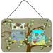 Caroline's Treasures The Friendly Ladies Owl by Jamie Carter Graphic Art Plaque Metal in Green | 8 H x 12 W x 0.05 D in | Wayfair PJC1094DS812